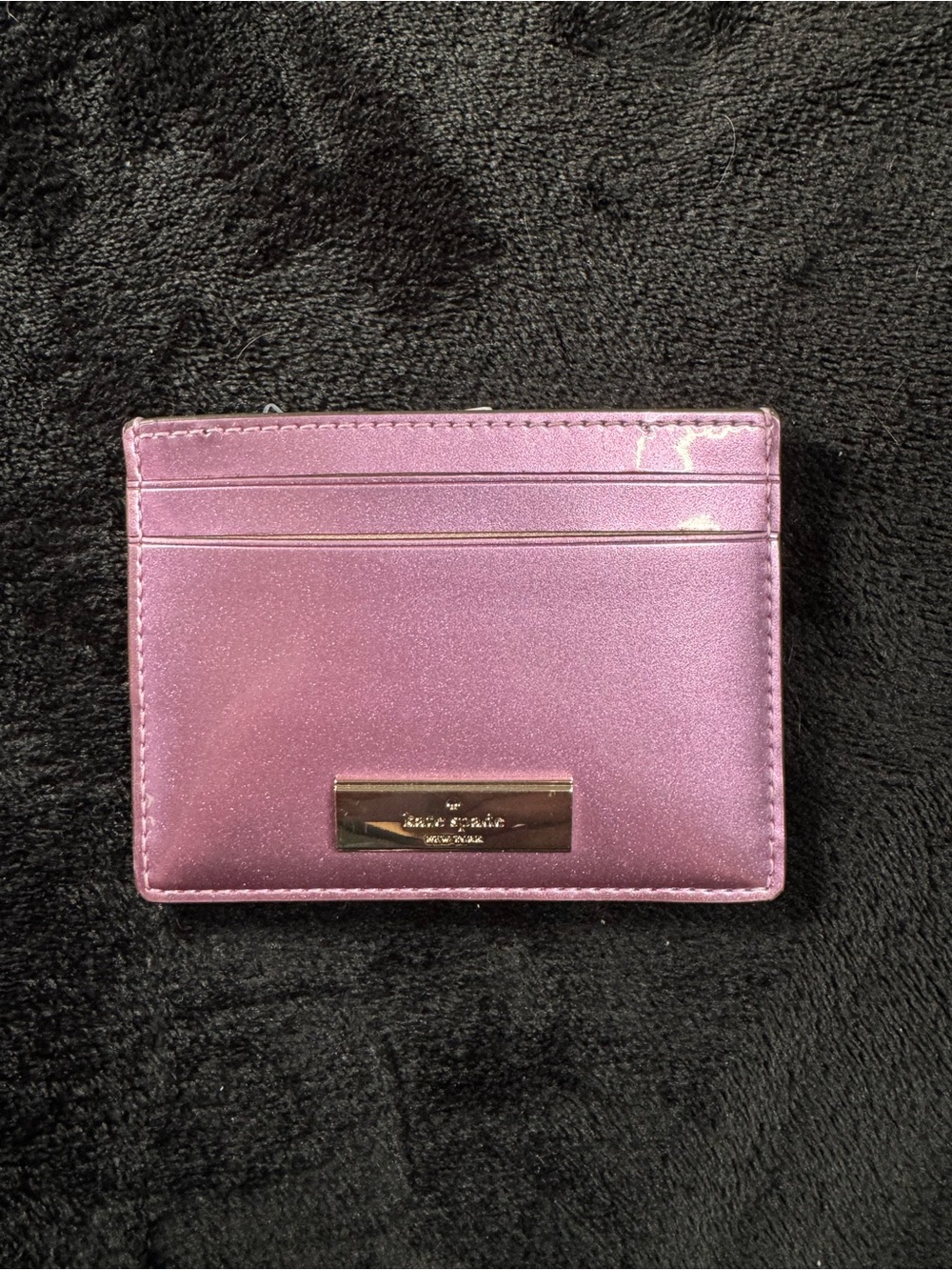 kate spade Metallic Pink Card Slot Holder